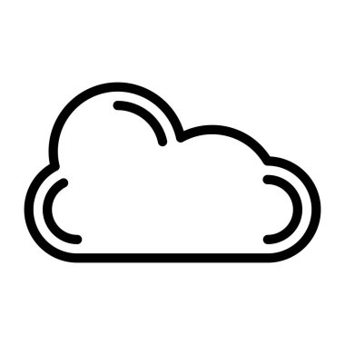     Bulut simgesinin güzel bir tasarım vektörü