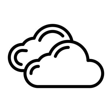 Bulut simgesinin güzel bir tasarım vektörü