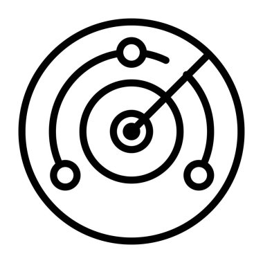 Radar modern biçim simgesi, algılama sistemi