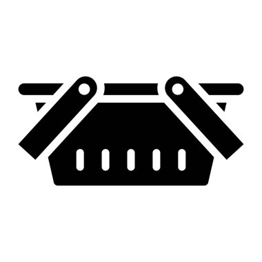 Market konteynırının modern biçim simgesi