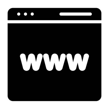 Dünya çapındaki ağın katı vektör tasarımı