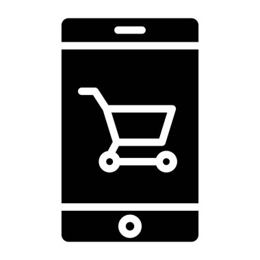 Mobil satın alma için yaratıcı bir tasarım vektörü