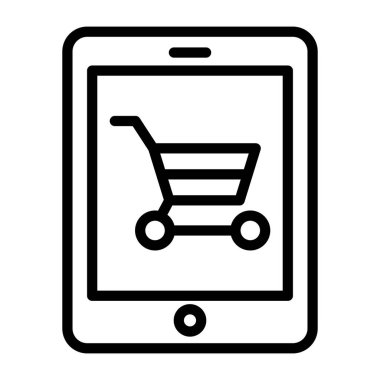 Mobil alımın yaratıcı tasarım vektörü