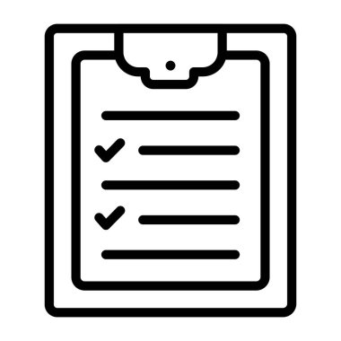 Benzersiz bir tasarım vektör kontrol listesi simgesi