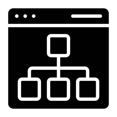 Web algoritma simgesinin vektör tasarımı