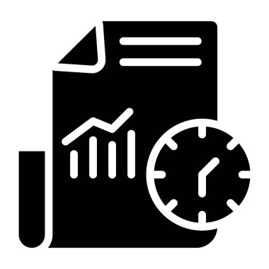 Zamanlı analitik rapor, proje bitiş tarihi simgesi