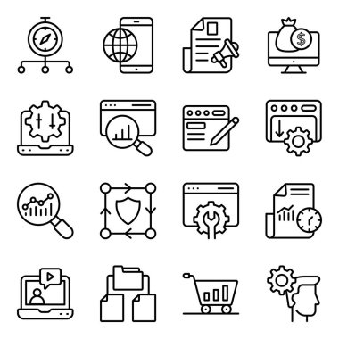 Arama Motoru Optimizasyon Doğrusal Simgeleri Paketi