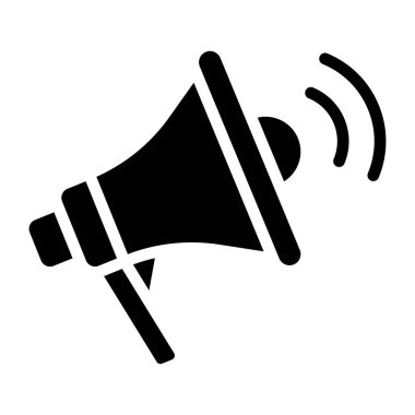 Wifi sinyalleri megafonla, akıllı reklam simgesi