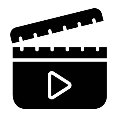 Moda vektör tasarımında alkış tahtası simgesi