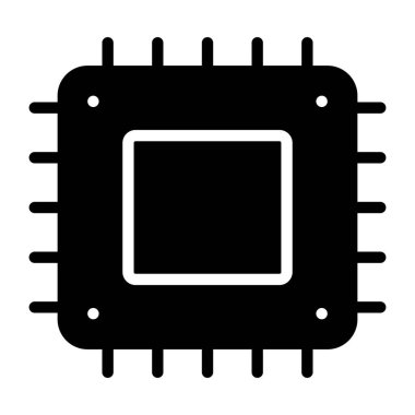 Mikroçipin katı bir vektör tasarımı