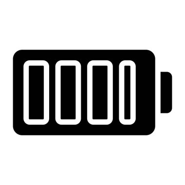 Mobil pilin düzenlenebilir vektör tasarımı