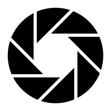 Kamera merceğinin modaya uygun bir vektör tasarımı