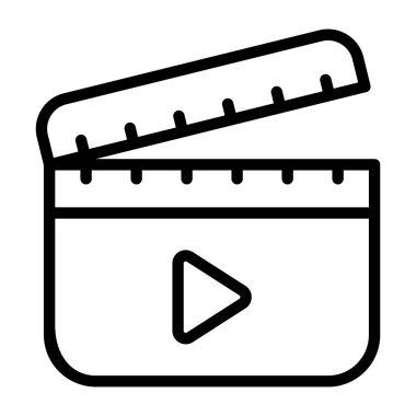 Moda vektör tasarımında alkış tahtası simgesi