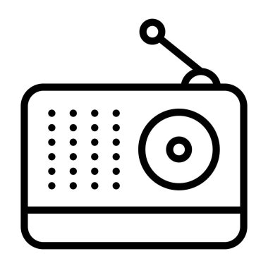 Klasik yayın medya simgesi, radyonun doğrusal tasarımı