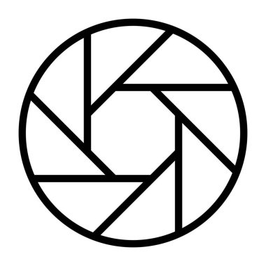 Kamera merceğinin modaya uygun bir vektör tasarımı 