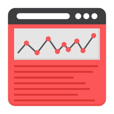 Web analizlerinin düzenlenebilir düz tasarımı