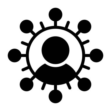 Kişisel bağlantının modaya uygun bir vektör tasarımı