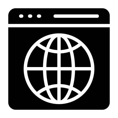 Web tarayıcısının yaratıcı tasarım vektörü