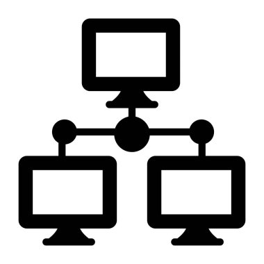 Ian ağının modaya uygun bir vektör tasarımı