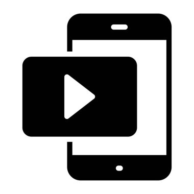 Mobil video yayınının modern biçim vektörü