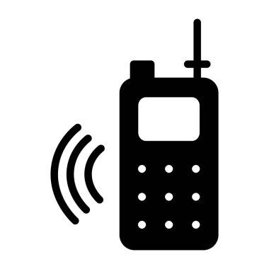 Taşınabilir iletişim cihazı, telsiz ikonu