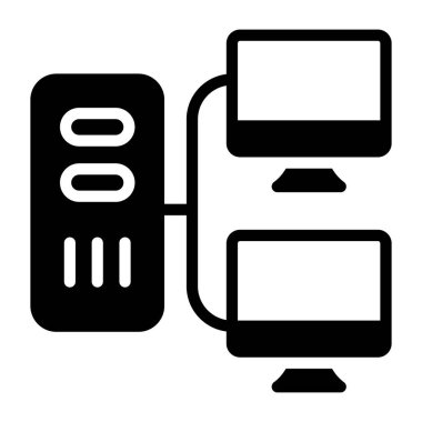 Yerel alan ağının modaya uygun bir vektör tasarımı