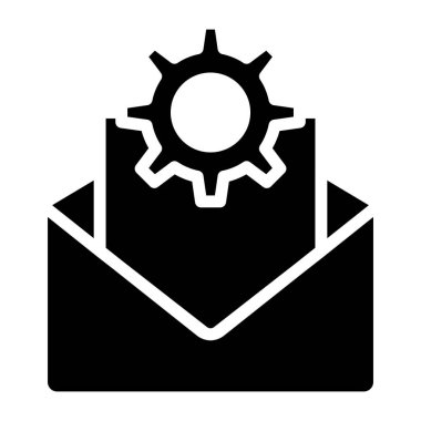 Teçhizatlı zarf, e- posta yapılandırma simgesi