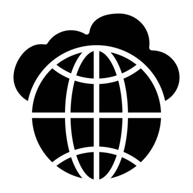 Küresel bulutun mükemmel tasarım vektörü