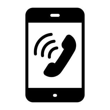 Mobil çağrının simge tasarımı
