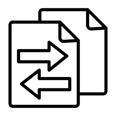 Veri alışverişinin simge tasarımı