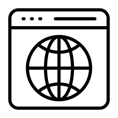 Web tarayıcısının yaratıcı tasarım vektörü