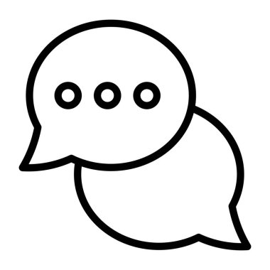 İki sohbet balonu, sohbet simgesi