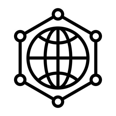 Küresel ağın mükemmel bir tasarım vektörü