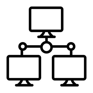 Ian ağının modaya uygun bir vektör tasarımı