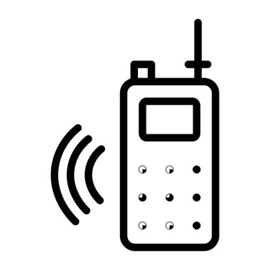 Taşınabilir iletişim cihazı, telsiz ikonu