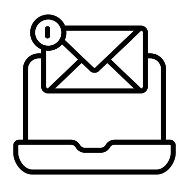 Okunmamış postaların eşsiz tasarım vektörü