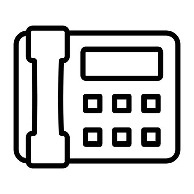 Faks makinesinin modaya uygun bir vektör tasarımı