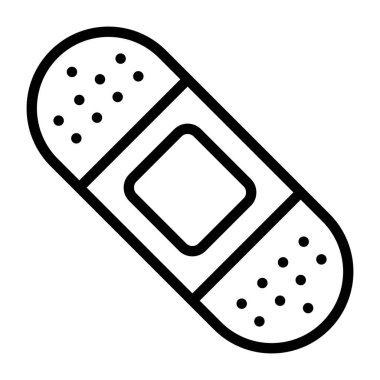 Bandajın düzenlenebilir doğrusal tasarım simgesi