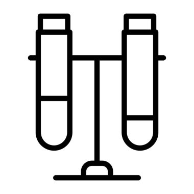 Kimyasal deney konsepti konsepti, cevap duruşunun vektör tasarımı