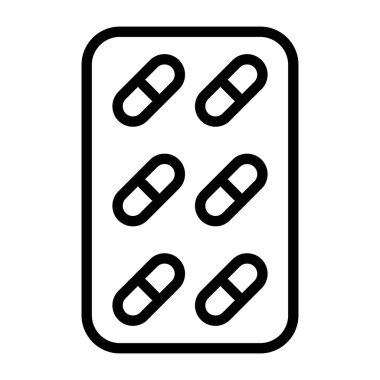 Hapların ikon dizaynı, düzenlenebilir vektör