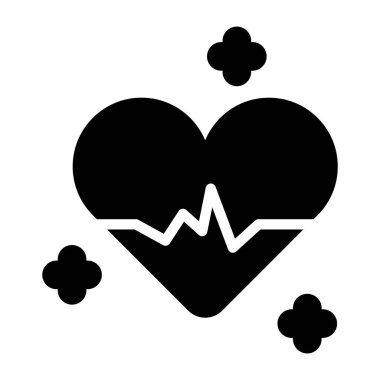 Kalp atışı, kardiyoloji ikonu