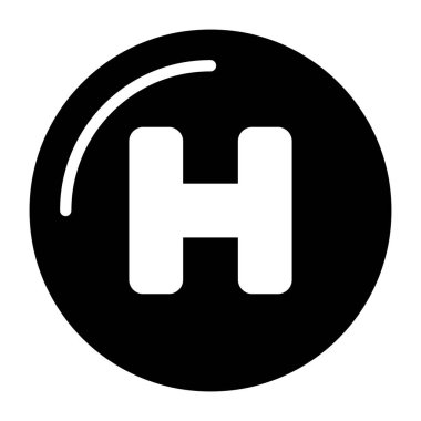 Düzenlenebilir biçimdeki hastane simgesi