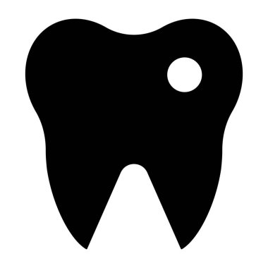 Diş boşluğunun modaya uygun bir vektör tasarımı