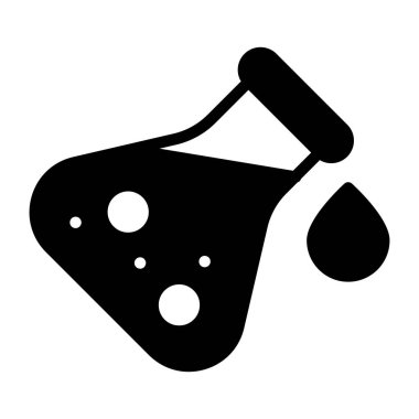 Kimyasal şişenin son moda vektör tasarımı