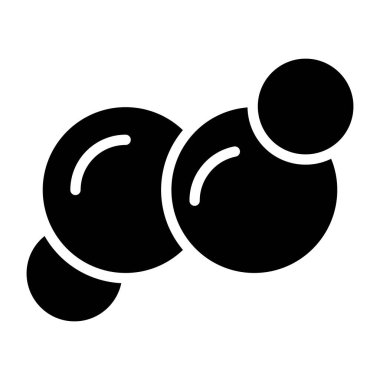 Atom simgesinin trend vektör tasarımı