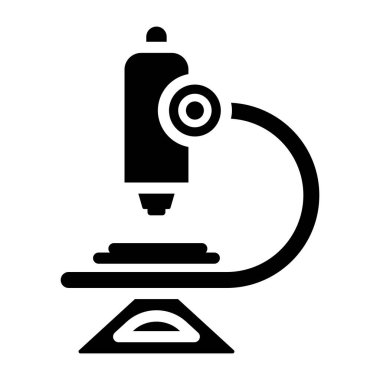 Mikroskop dizaynı doldurulmuş bir laboratuvar araştırma aracı simgesi