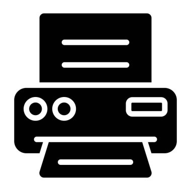 Yazıcının modaya uygun bir vektör tasarımı