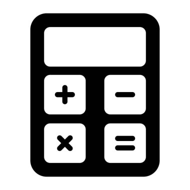 Hesap makinesi simgesinin modern biçim vektörü