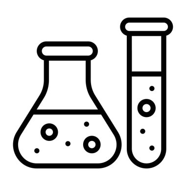 Kimyasal deneyin düzenlenebilir tasarım vektörü