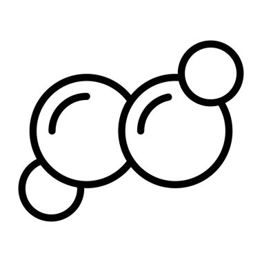 Atom simgesinin trend vektör tasarımı